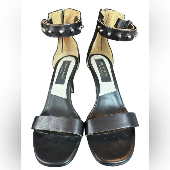 Rag & Bone Tamira II Sandal Pump in Black Leather - Picture 2 of 8